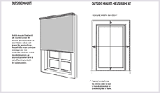 Outside Mount Drawing